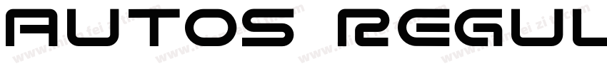 Autos Regular字体转换